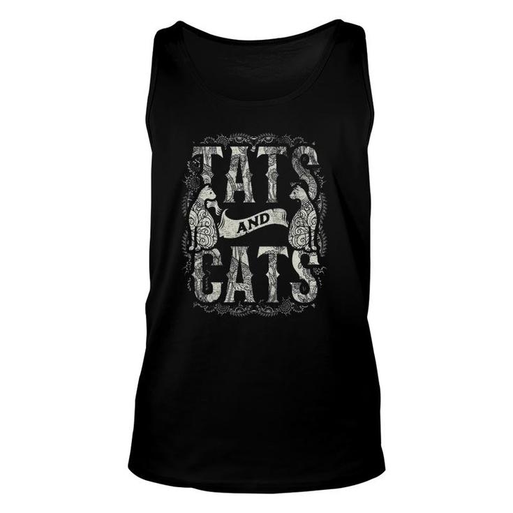 Tats And Cats Tattooist Tattoo Body Art Tattooing Cat Kitten Tank Top