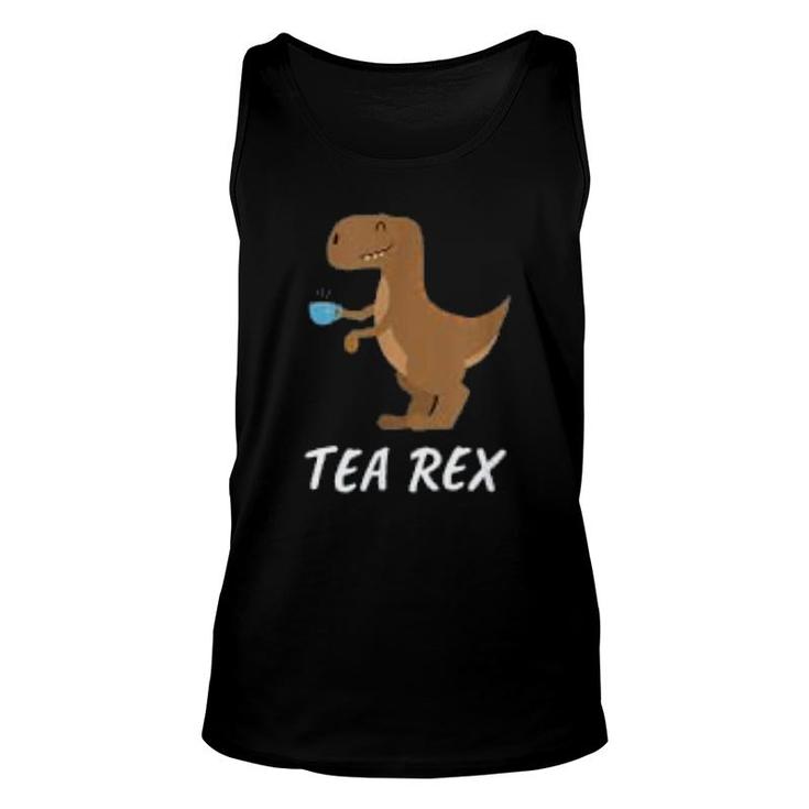 Tea Rex  Cute Tyrannosaurus Rex Unisex Tank Top