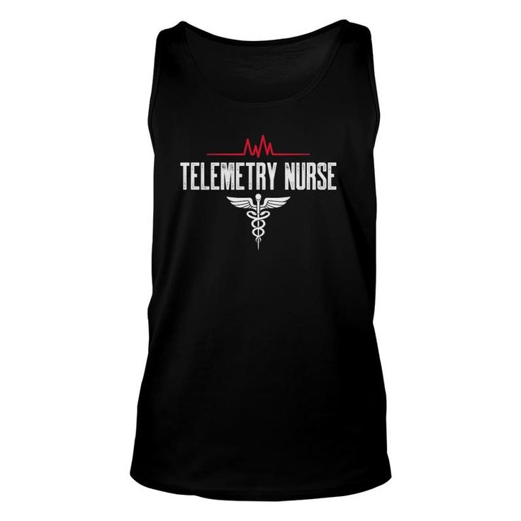 Telemetry Nurse Gift For Nurse And Nursing Student Unisex Tank Top