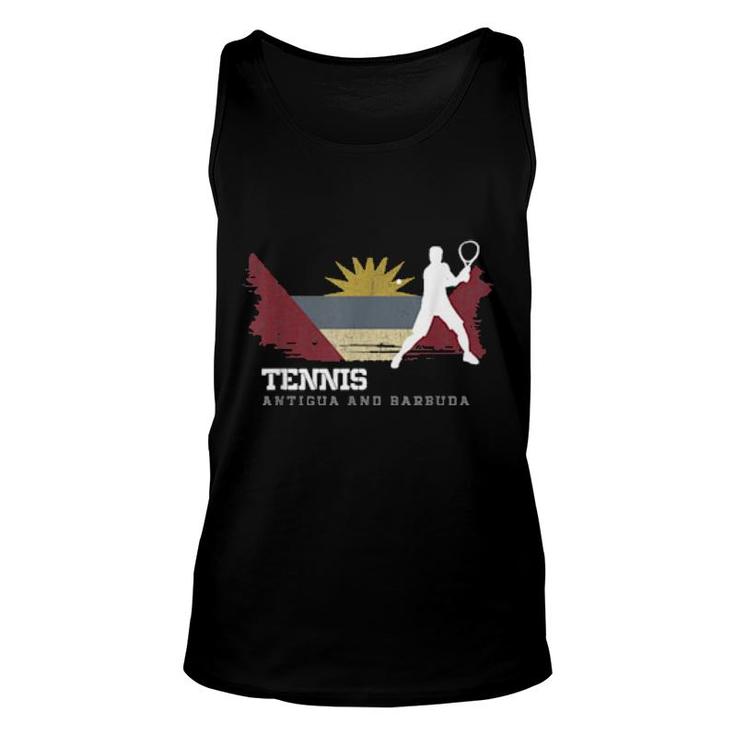 Tennis Antigua & Barbuda Flag Team Tennis Player Tennis  Unisex Tank Top