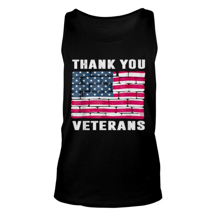 Thank You Veterans Veteran Day  Unisex Tank Top