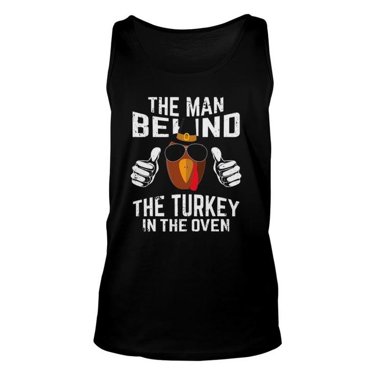Thanksgiving Pregnancy  Turkey In Oven Funny Dad To Be Unisex Tank Top