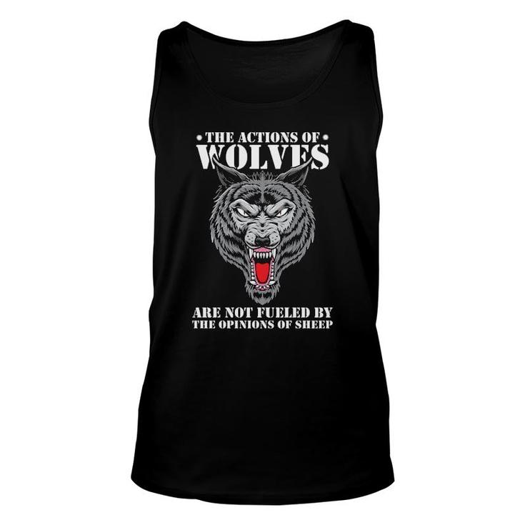 The Actions Of Wolves  Unisex Tank Top
