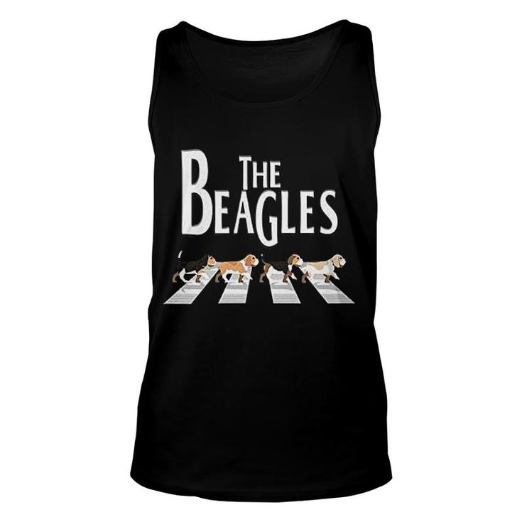 The Beagles Walking Funny Unisex Tank Top