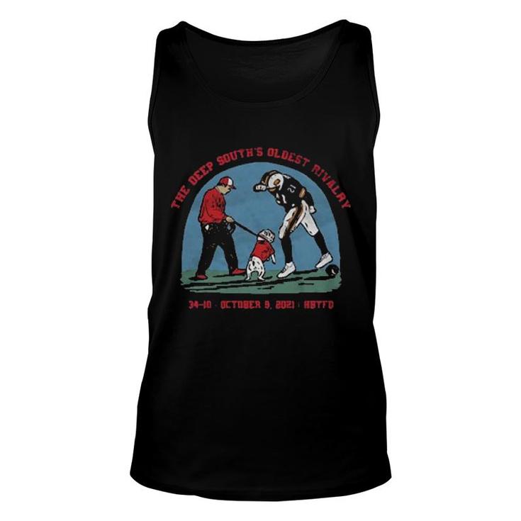 The Deep South's Oldest Rivalry 34-10 October  Unisex Tank Top