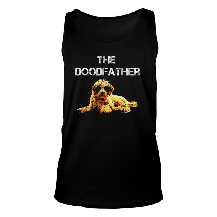 The Dood Father  Men Golden Doodle Dog Lover Gift Idea Unisex Tank Top