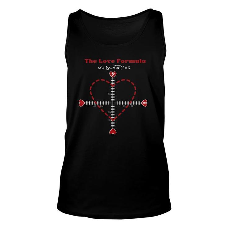The Love Formula Funny Math Valentine's Day Unisex Tank Top