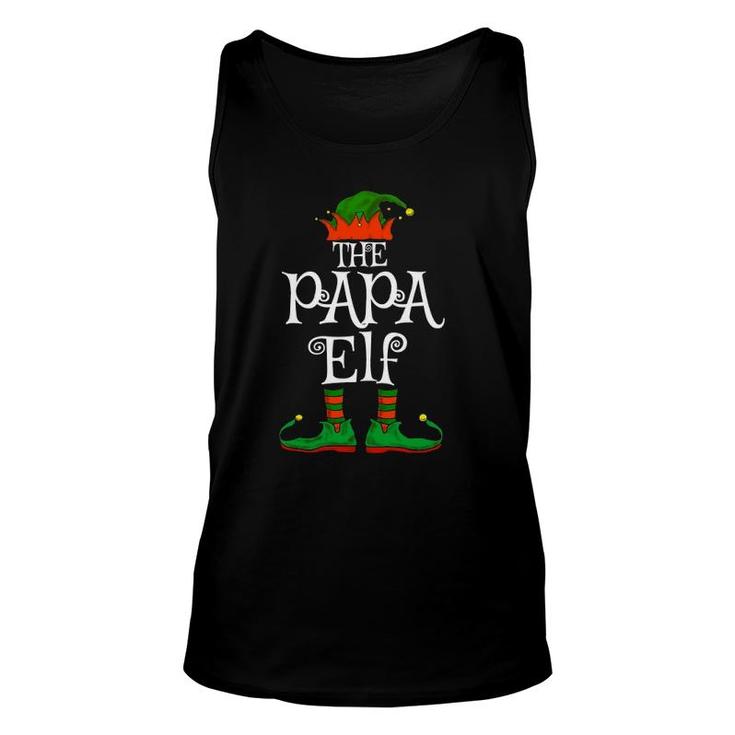 The Papa Elf Family Matching Funny Christmas Gift Dad Men Unisex Tank Top