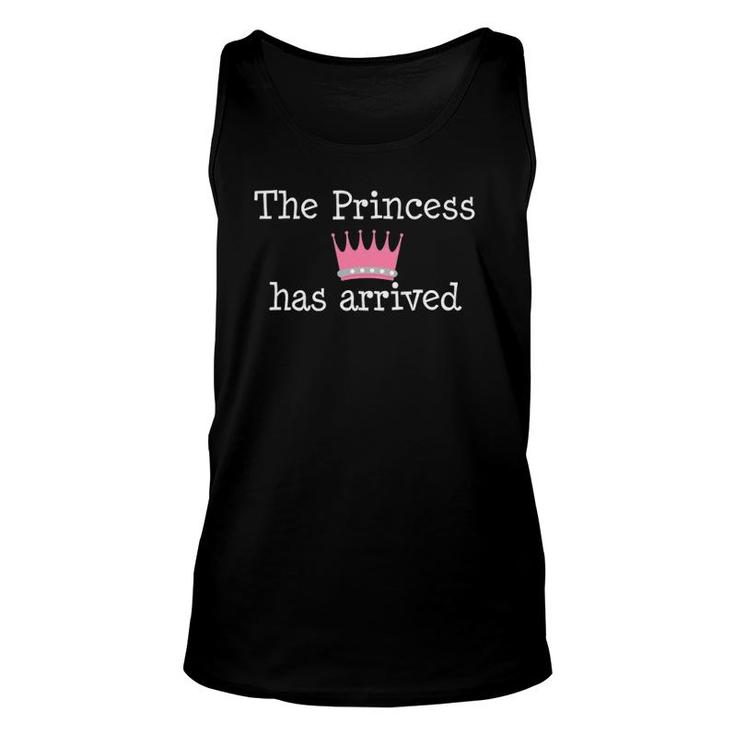 The Princess Has Arrived Pink Crown Unisex Tank Top