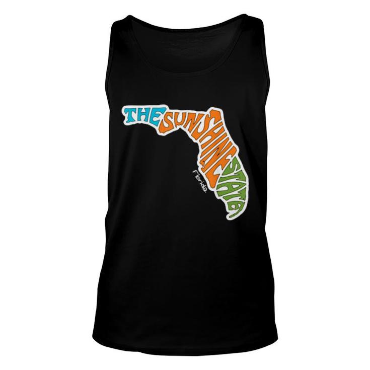 The Sunshine State Nickname Design 27Th State  Unisex Tank Top