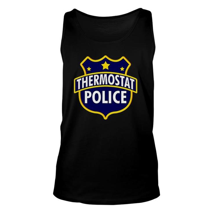 Thermostat Police Pocket Funny Dad's Bday Father's Day Gift Unisex Tank Top