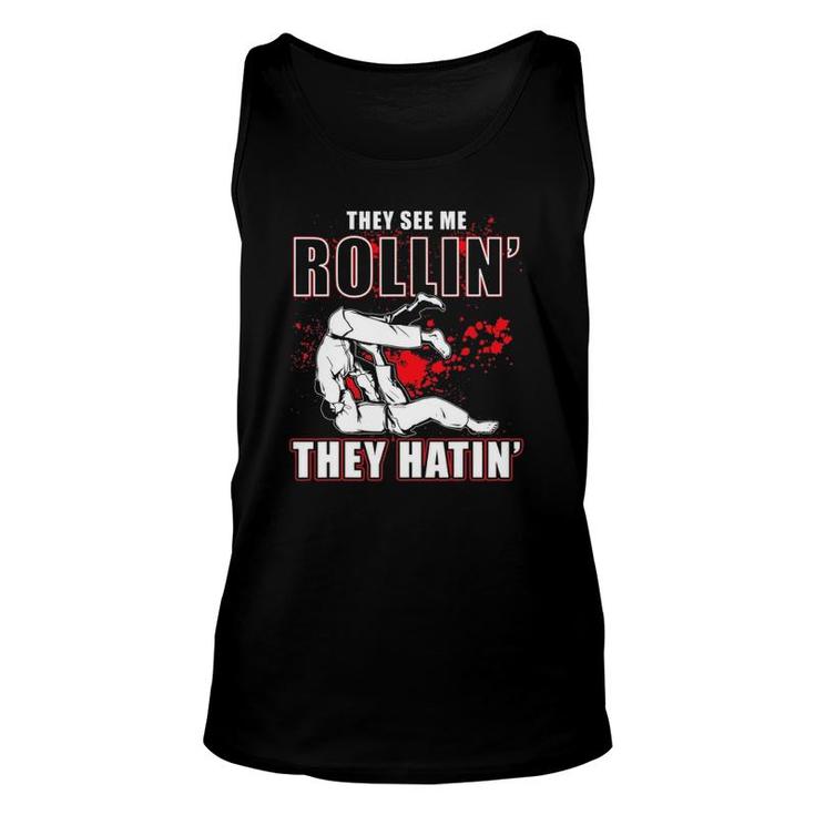 They See Me Rollin They Hatin' - Judoka Martial Arts Unisex Tank Top