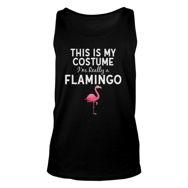 This Is My Costume I'm A Flamingo Halloween Costume Funny Unisex Tank Top