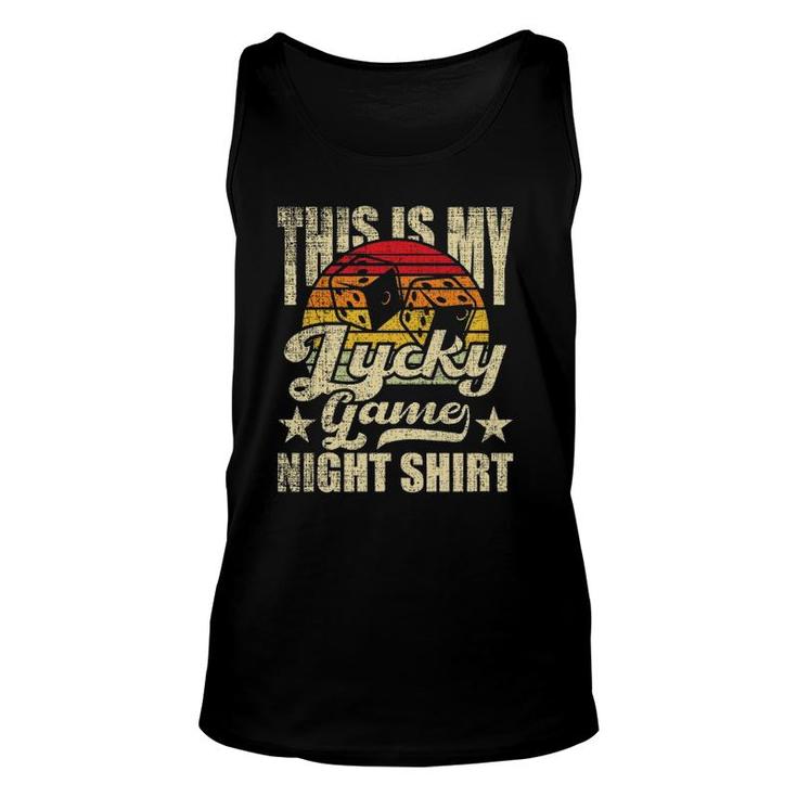 This Is My Lucky Game Nigh Tabletop Game Board Gaming Unisex Tank Top
