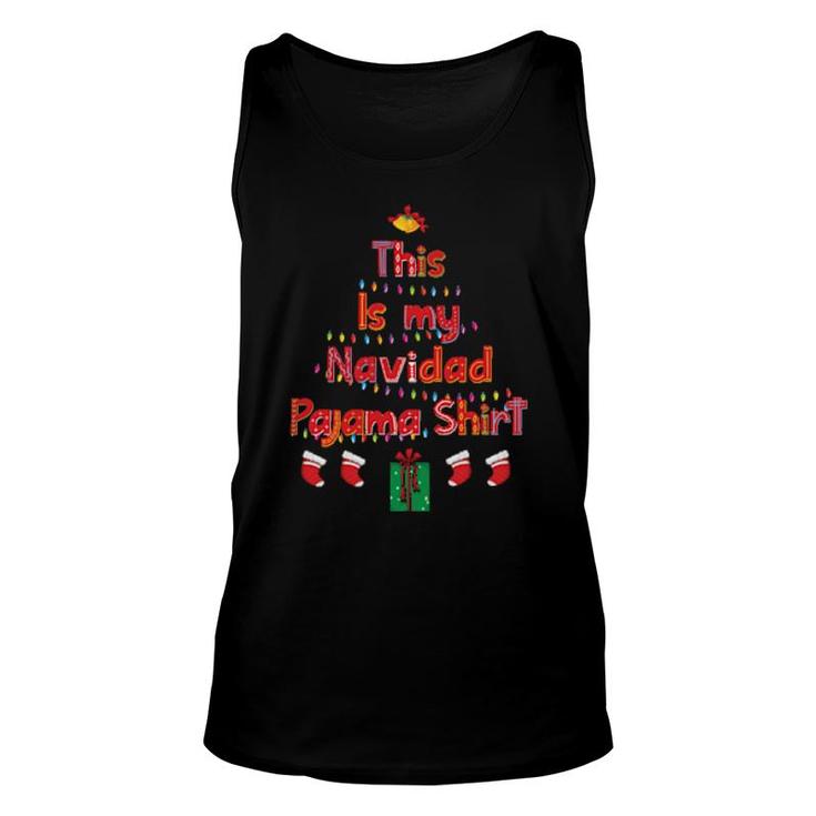This Is My Navidad Pajama  Spanish Christmas  Unisex Tank Top