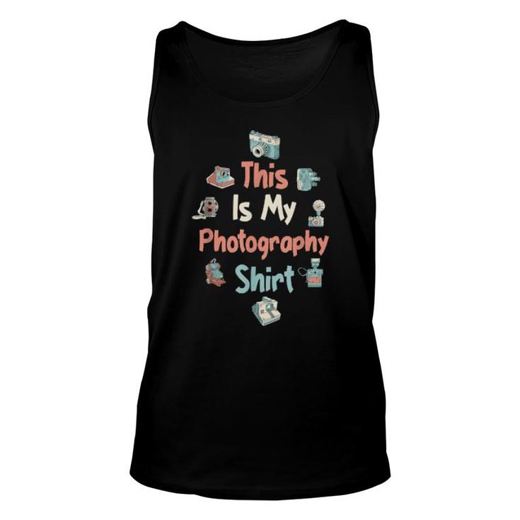 This Is My Photography  Camera  Unisex Tank Top