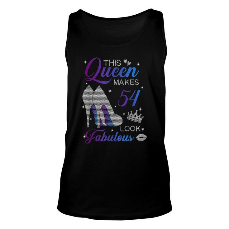 This Queen Makes 54 Look Fabulous High Heels 54Th Birthday  Unisex Tank Top