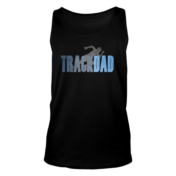 Mens Track Dad Track & Field Cross Country Runner Father's Day Tank Top
