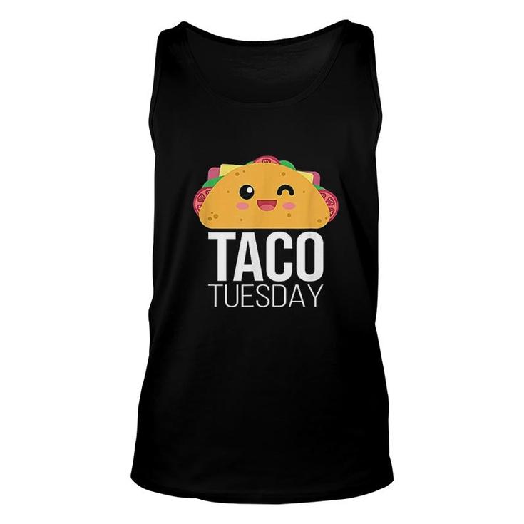 Tuesday Funny Tacos Foodie Mexican Fiesta Taco Camiseta Unisex Tank Top