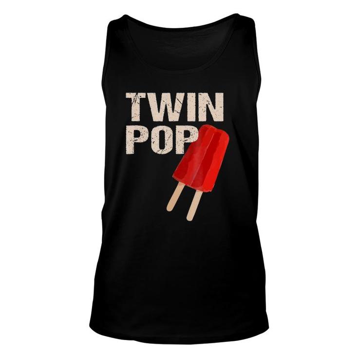 Twin Pop  Gift For Grandpa Twins Dadfather's Day Unisex Tank Top