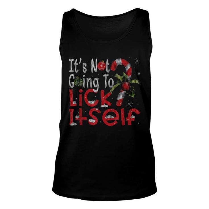 Ugly Christmas It’S Not Going To Lick Itself Candy Cane Tee Tank Top