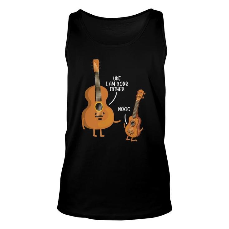 Uke I Am Your Father Dad-Dy Papa Father's Day Idea Tank Top
