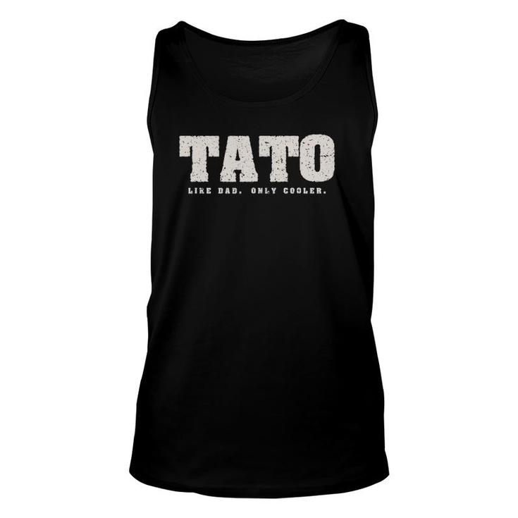 Ukrainian Dad Father Tato Like A Dad Only Cooler Gift Unisex Tank Top