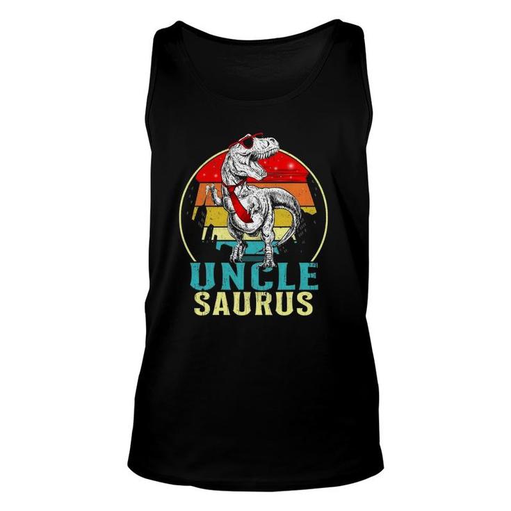 Uncle Saurusrex Dinosaur Uncle Saurus Fathers Day Unisex Tank Top