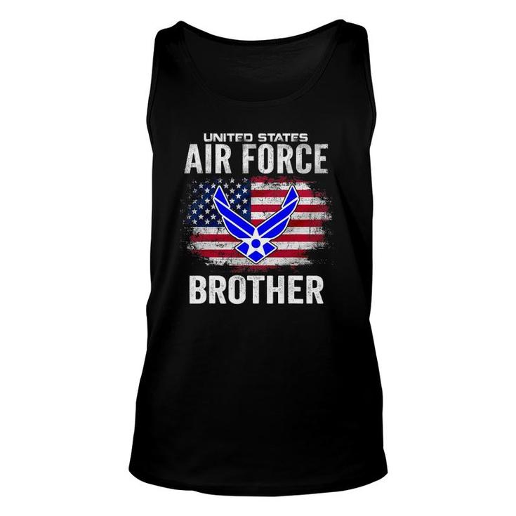 United States Air Force Brother With American Flag Gift Unisex Tank Top