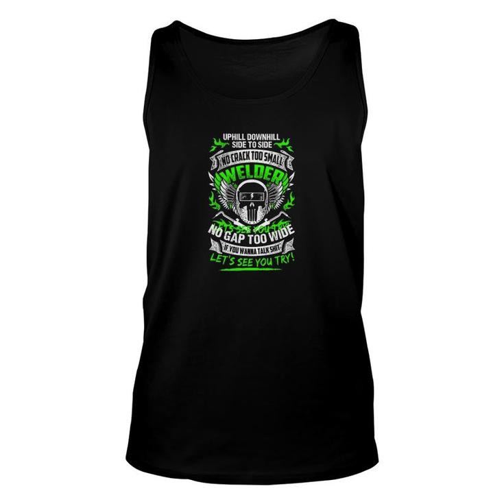 Uphill Downhill Side To Side Unisex Tank Top