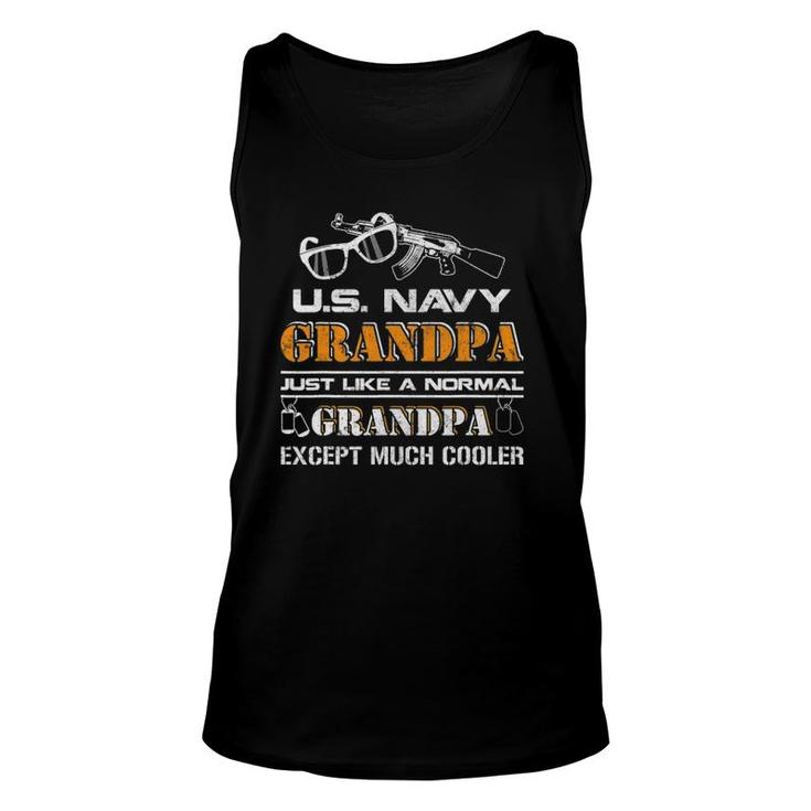 Us Navy Grandpa  Granpa Except Much Cooler Unisex Tank Top