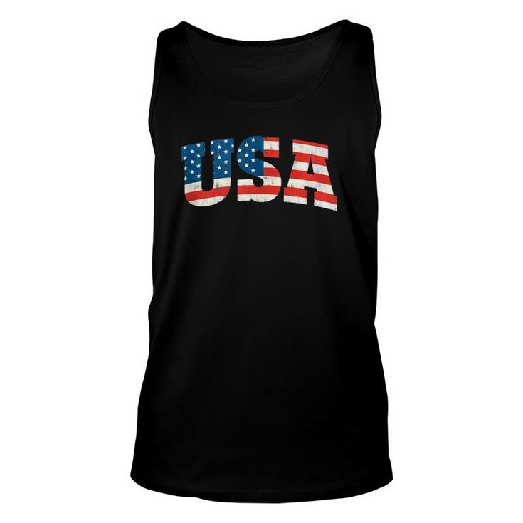 Usa 4Th Of July American Patriotic Flag  Unisex Tank Top