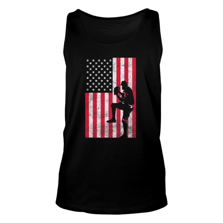 Usa American Flag Baseball Red White Blue 4Th Of July Top Unisex Tank Top