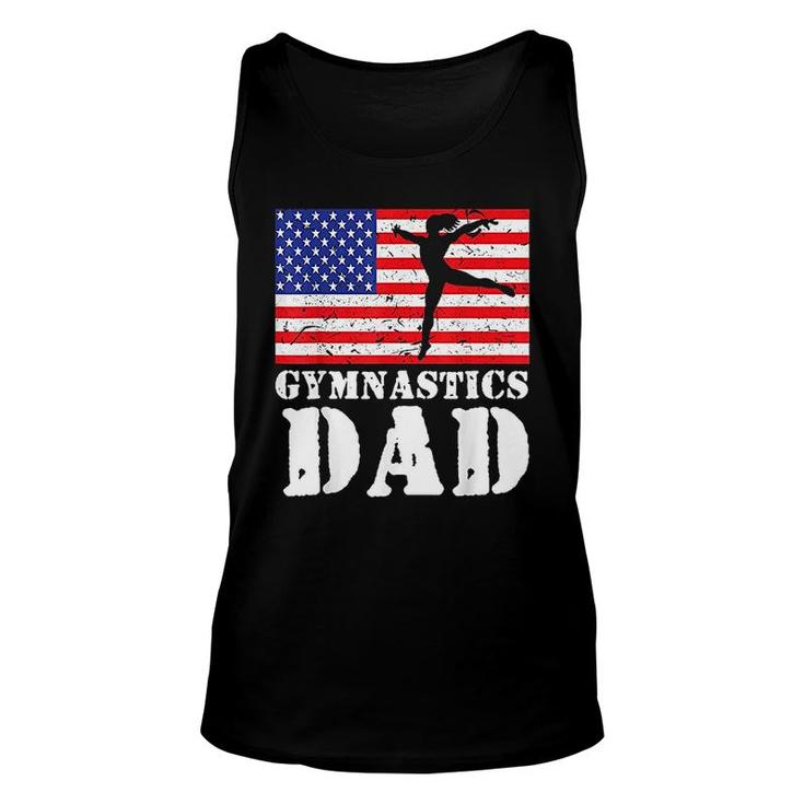 Usa American Gymnastics Dad Unisex Tank Top