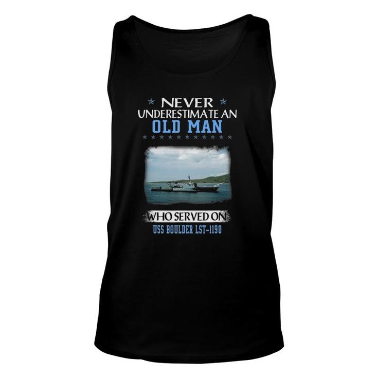Uss Boulder Lst-1190 Veterans Day Father Day Unisex Tank Top
