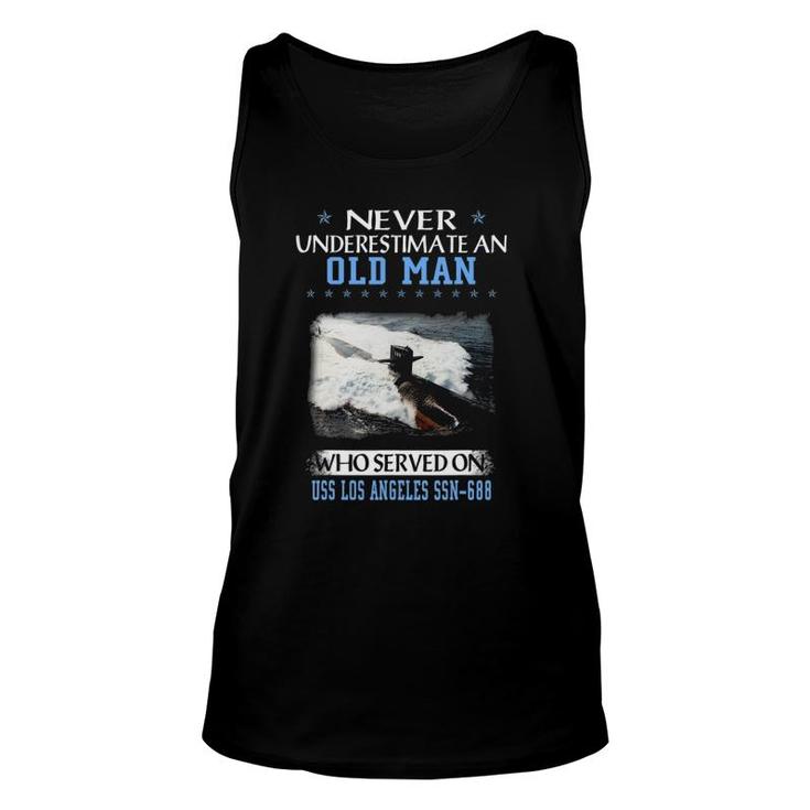 Uss Los Angeles Ssn 688 Submarine Veterans Day Father's Day Unisex Tank Top