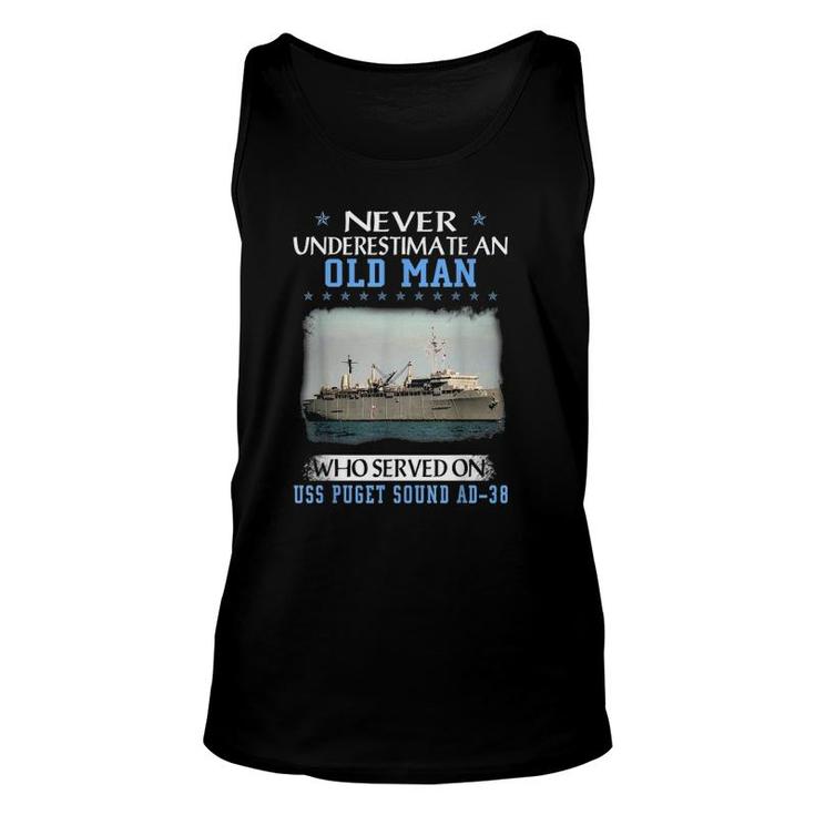 Uss Puget Sound Ad 38 Veteran's Day Father's Day Unisex Tank Top