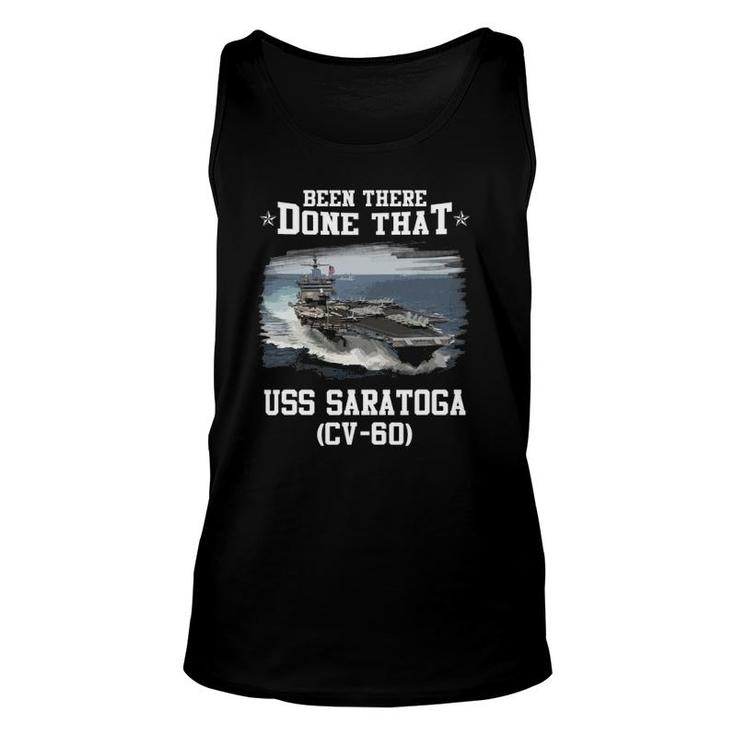 Uss Saratoga Cv-60 Veterans Day Father's Day Gift Unisex Tank Top