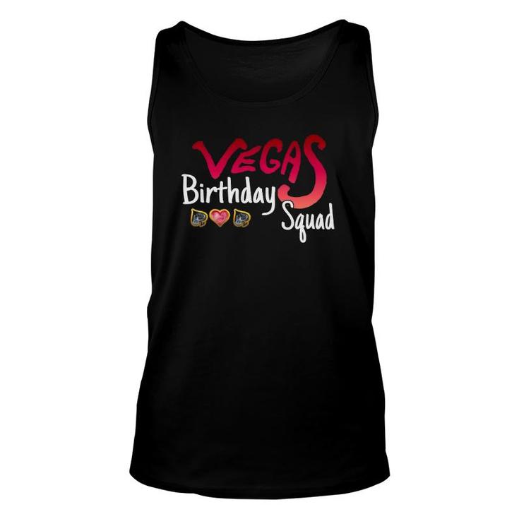 Vegas Birthday Squad Cute Funny Party Unisex Tank Top