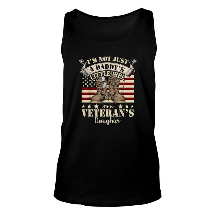 Veteran Day Veterans Daughter Us Flag Combat Boots Dog Tags Tank Top