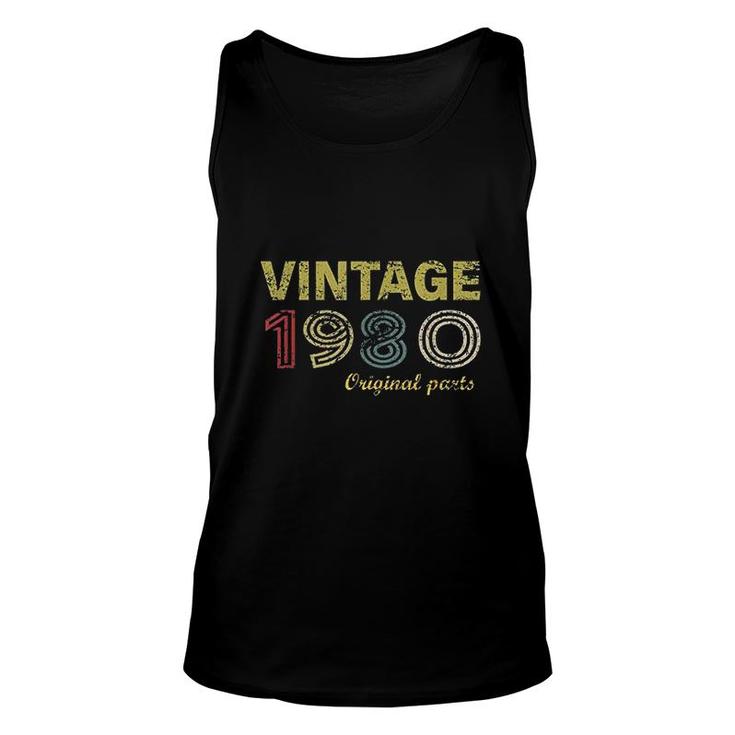 Vintage 1980 41 Years Old Bday 41st Birthday Gift Unisex Tank Top Vintage 1980 41 Years Old Bday 41st Birthday Gift Unisex Tank Top