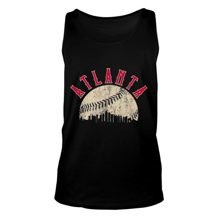 Vintage Atlanta Baseball Skyline Apparel Unisex Tank Top