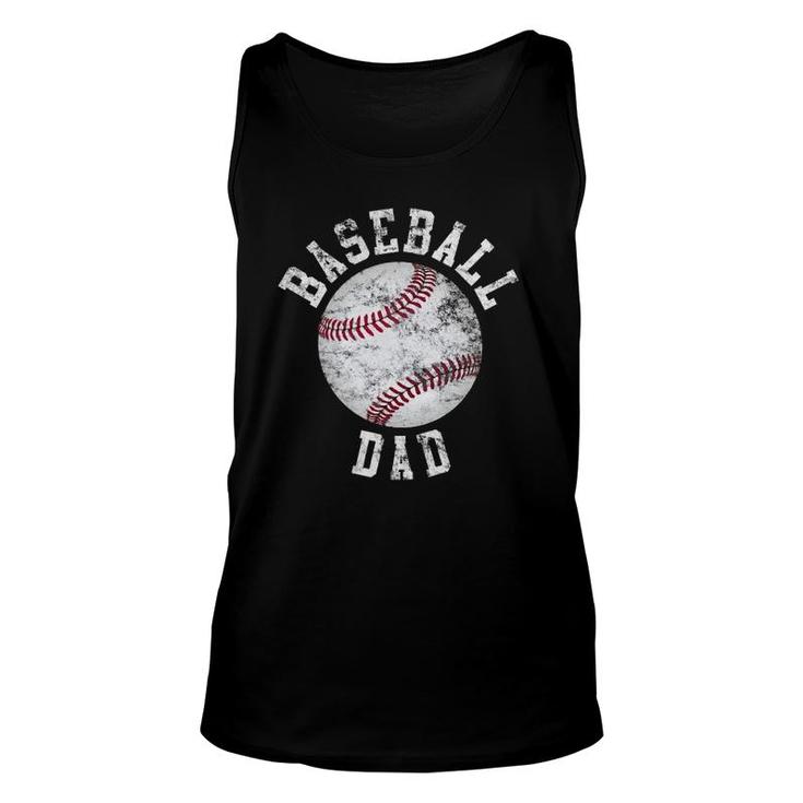 Vintage Baseball Dad Baseball Ball Unisex Tank Top