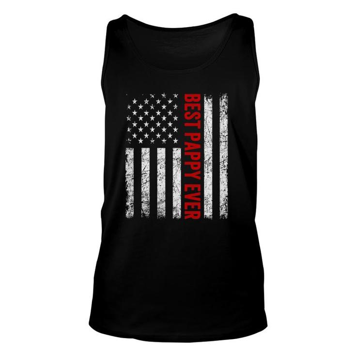 Vintage Best Pappy Ever American Flag Father's Day Gifts Unisex Tank Top