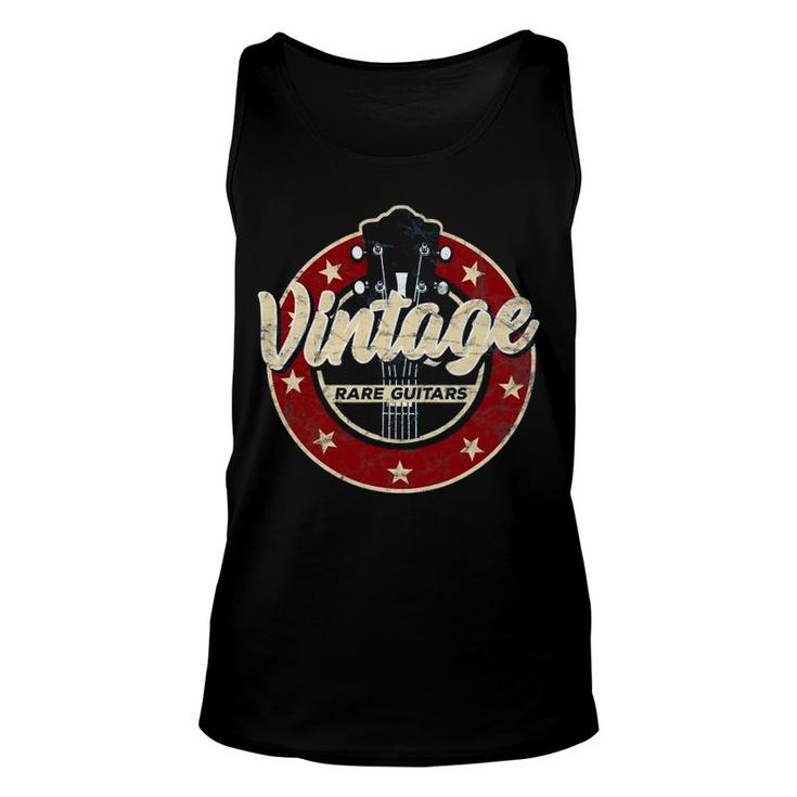 Vintage Electric Guitar Player Rock And Roll Fan Guitarist Unisex Tank Top