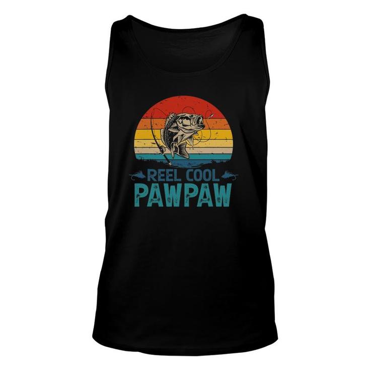 Mens Vintage Fishing Reel Cool Pawpaw Grandpa Paw Paw Father's Day Tank Top