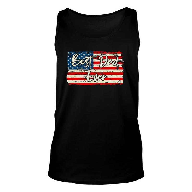 Vintage Flag Father's Day Or 4Th Of July Unisex Tank Top