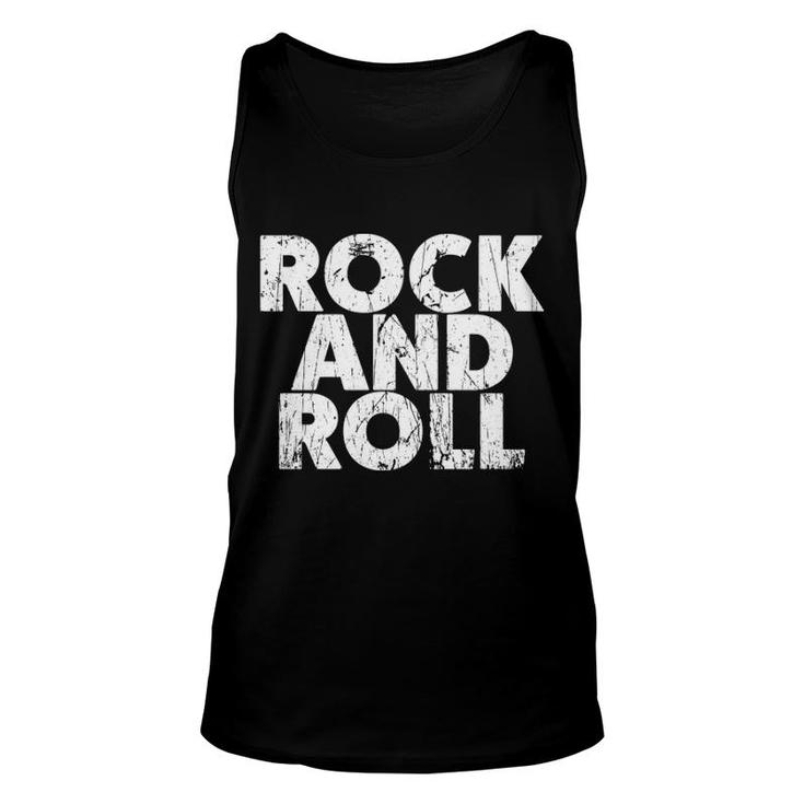 Vintage Grunge Old Rock & Roll Music Rock And Roll Unisex Tank Top