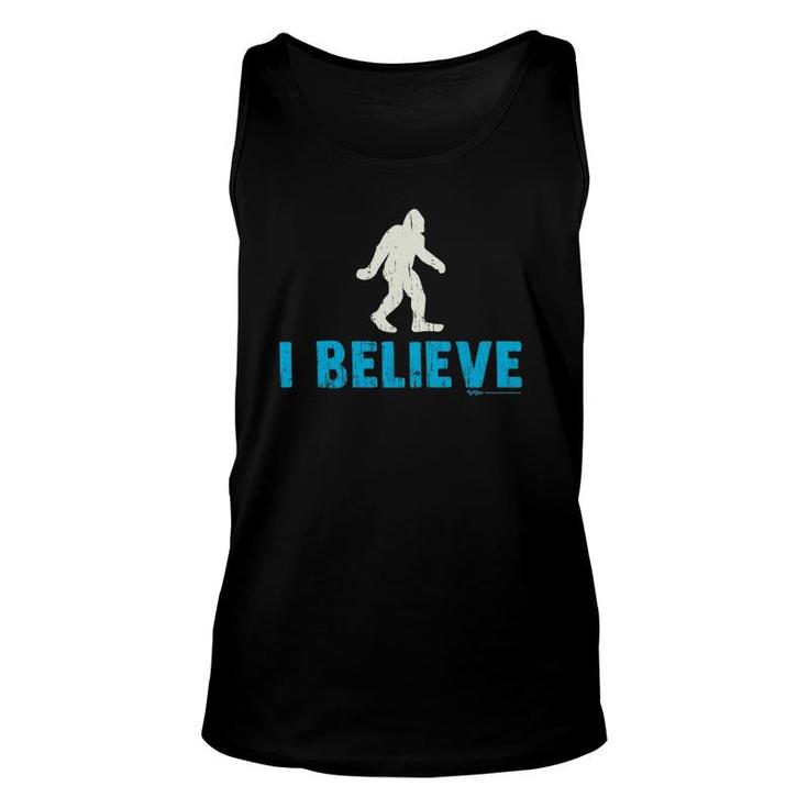 Vintage I Believe Bigfoot Sasquatch Yeti Believe Unisex Tank Top