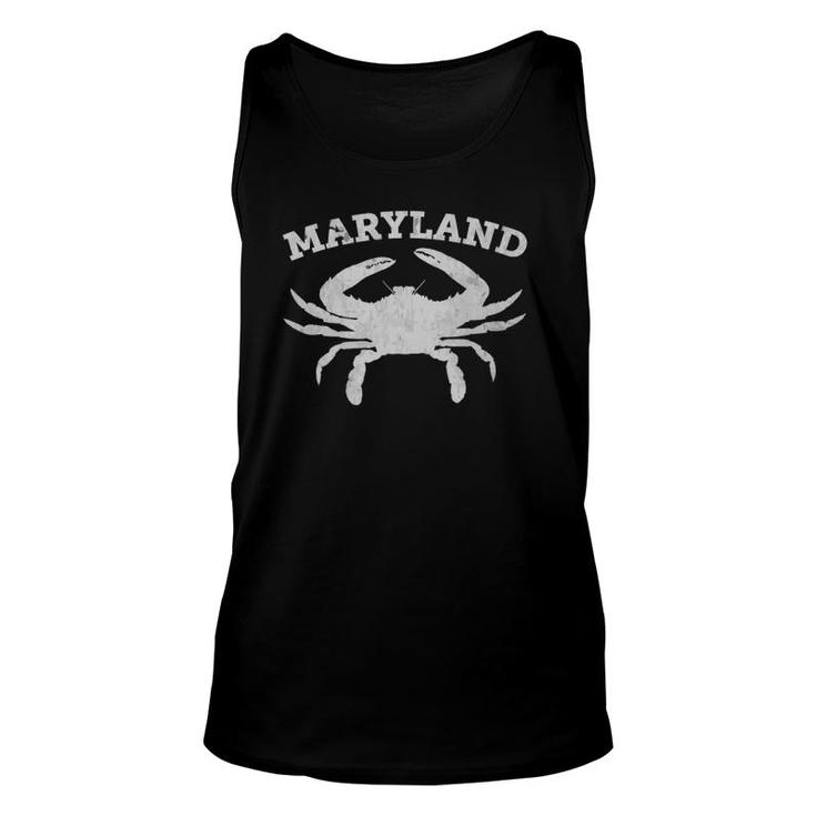 Vintage Maryland State Blue Crab Unisex Tank Top